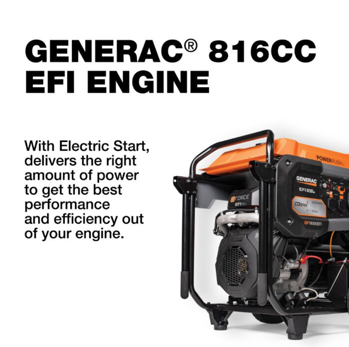 Generac GP18000EFI 18000W/22500W Generator 50 Amp Low THD CO Sense Gas Electric Start 8917 Manufacturer RFB