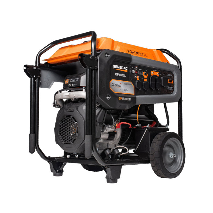Generac GP18000EFI 18000W/22500W Generator 50 Amp Low THD CO Sense Gas Electric Start 8917 Manufacturer RFB