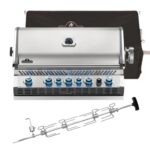 Napoleon Built-in Prestige PRO665 RB Gas BBQ BIPRO665RBPSS - FREE COVER & ROTISSERIE