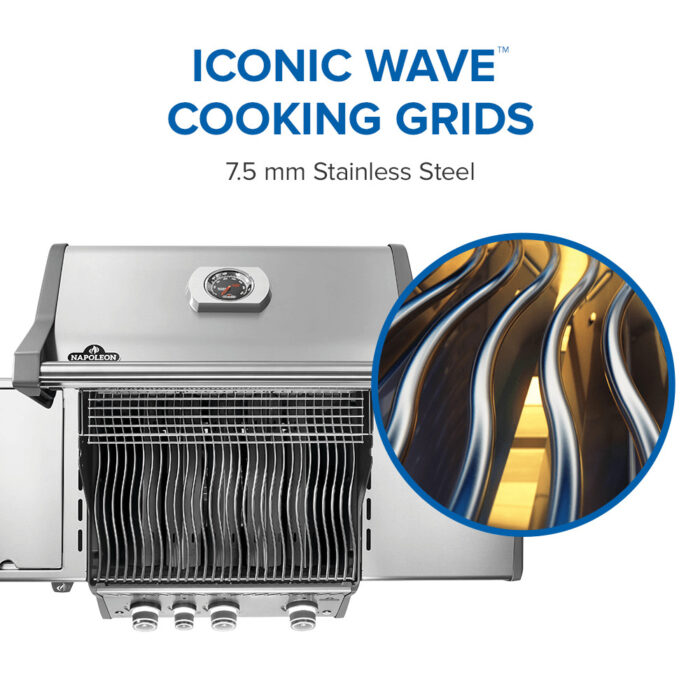 Napoleon Rogue® PRO 425 SIB Gas BBQ with Infrared Side Burner RP425SIBPSS-2-GB - Image 8