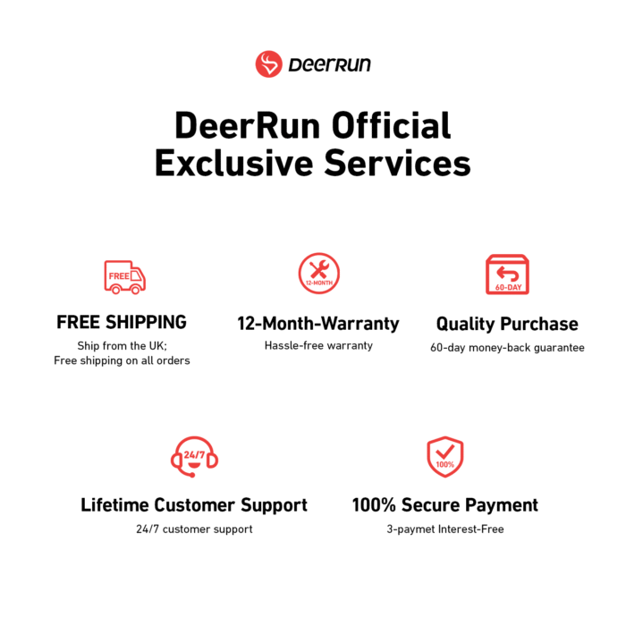 DeerRun A1 Pro Folding Smart Treadmill with 6% Incline - 16 KPH, 158 Kg Capacity