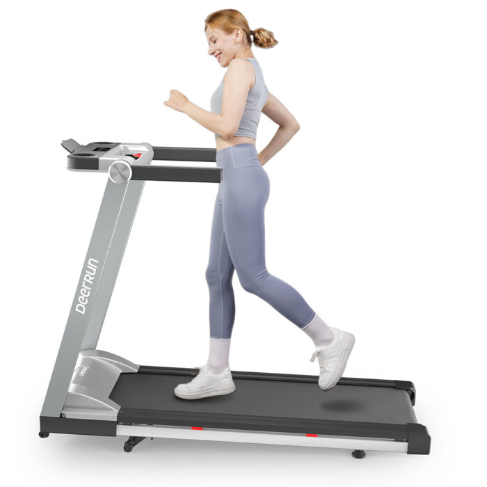 DeerRun A1 Pro Folding Smart Treadmill with 6% Incline - 16 KPH, 158 Kg Capacity